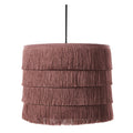 **Suspension en tissu à franges rose vintage**