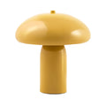 **Lampe design champignon jaune en plastique**