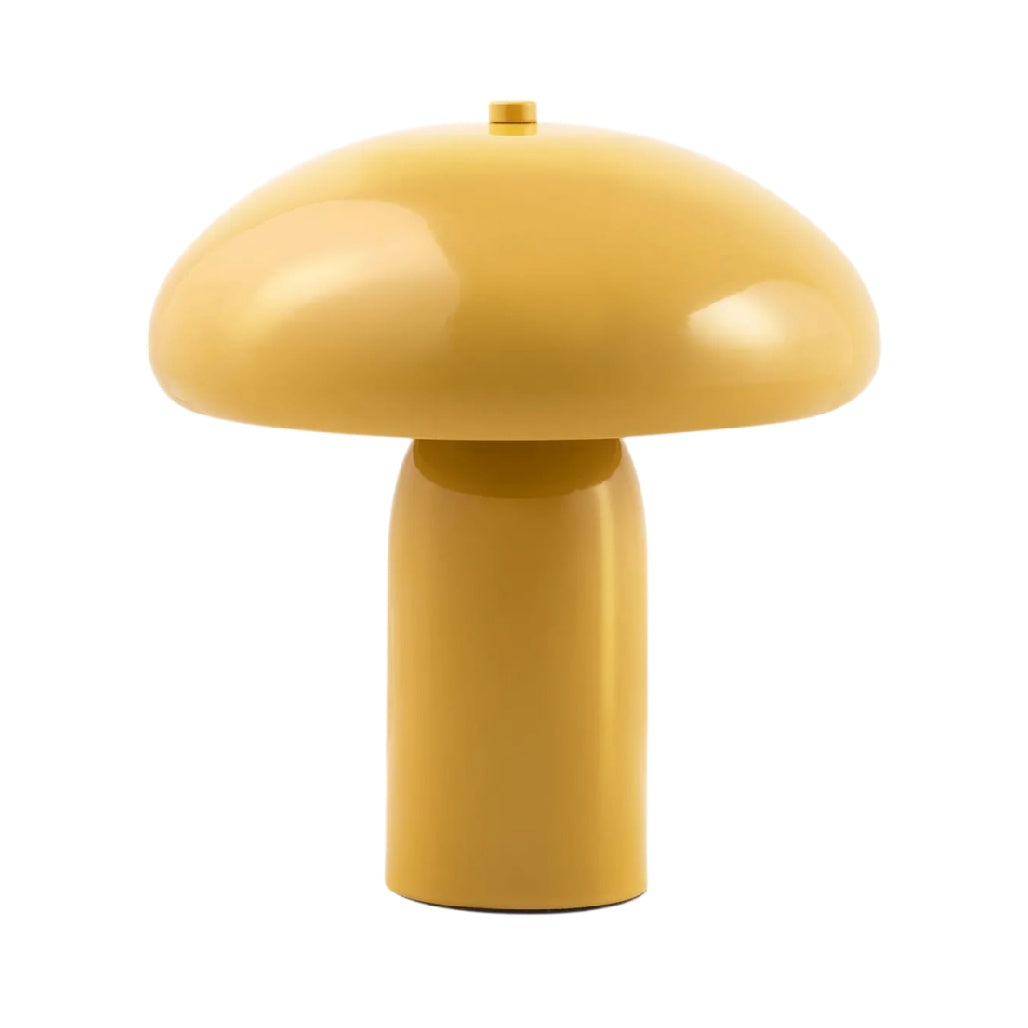 **Lampe design champignon jaune en plastique**