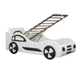 **Lit enfant en forme de voiture avec toit ouvrant**